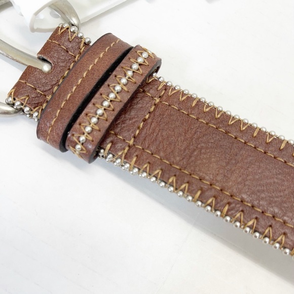 NWT Relic Shotbead Faux Leather Jean Belt Brown Sz S - Picture 4 of 11